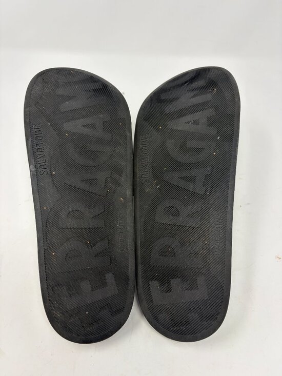 Salvatore Ferragamo men\'s Groove 2 athletic slides 9 Gancini logo black sandals main image 10